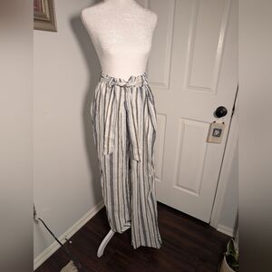 Land N Sea Women's Striped Wide-Leg Pants